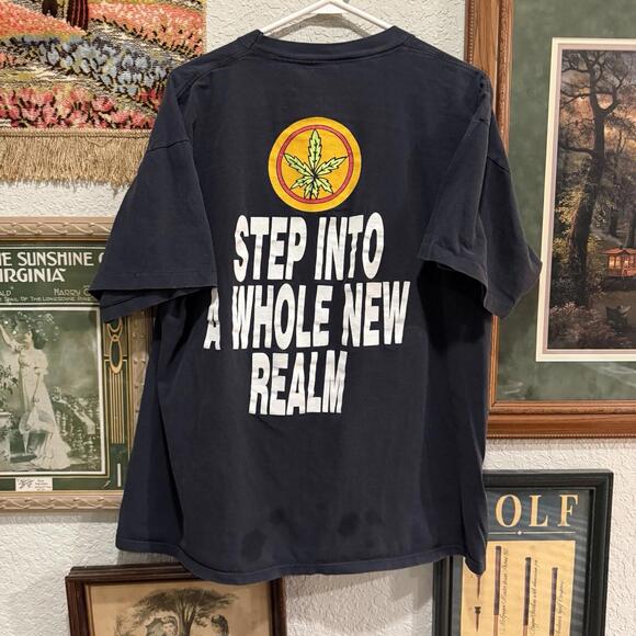 Vintage 90s RARE Cypress Hill 1993 European Tour Gem T-Shirt Rap Hip Hop Sz L/XL - Picture 5 of 6